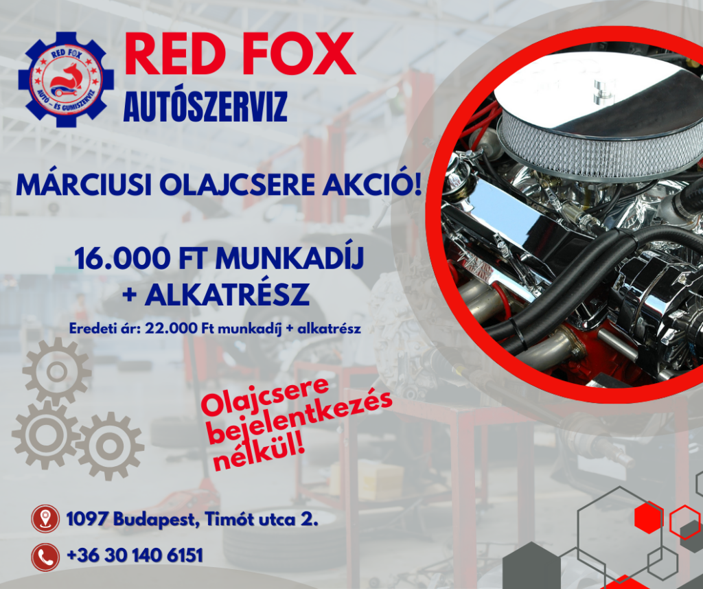 Márciusi olajcsere akció